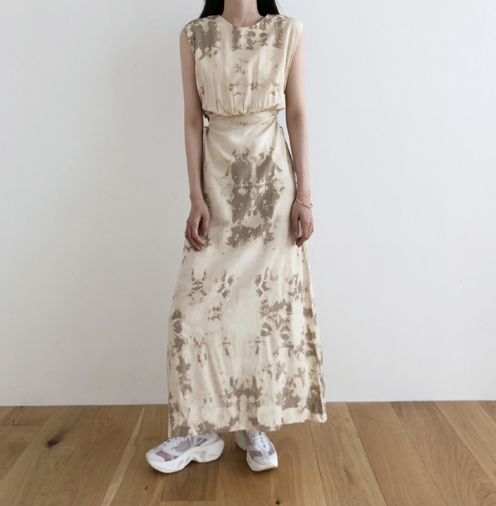 Đầm Sát Nách Lưng Vừa Thiết Kế Dây Rút Không Eo 62851