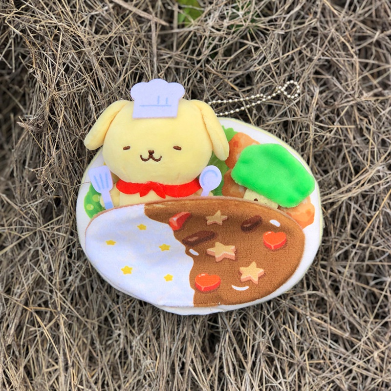 Sanrio Kuromi Hello Kitty Cinnamoroll Cosplay Đầu Bếp Sang Trọng Đồ Chơi Đáng Dễ Thương Sang Trọng Túi Móc Khóa Mặt Dây Chuyền Búp Bê Nhồi Bông Trẻ Em Quà Tặng