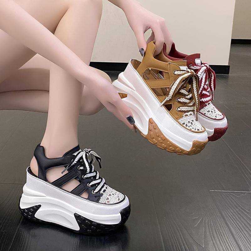 Giày Sandal Đế Dày Thoáng Khí Thời Trang Mùa Hè 2023 Phong Cách Mới Cho Nữ