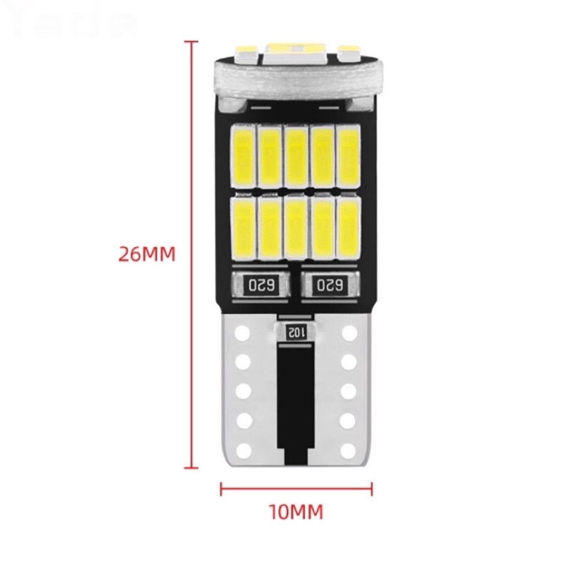 Đèn LED T10 26 Chip T10 W5W Chiếu Sáng Biển Số Xe Hơi / Xe Máy