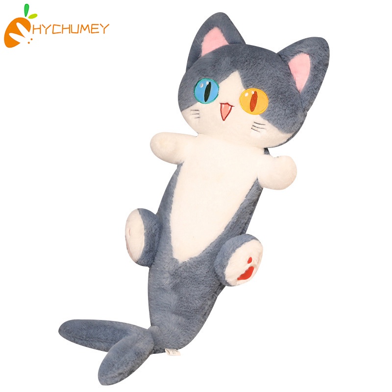 HYC Humey Bup bê nhung lông hình mèo cá mập dễ thương màu xám quà tặng cho trẻ em 50/ 85cm