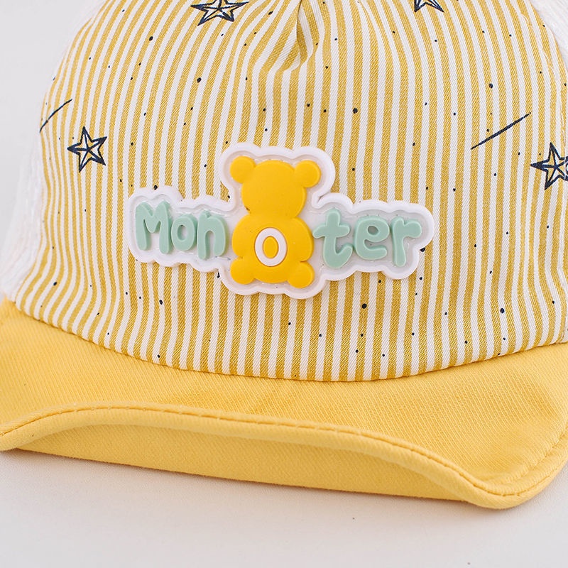 Mũ Lưỡi Trai Chống Nắng Phối Lưới In Hình Vịt Dễ Thương Cho Bé