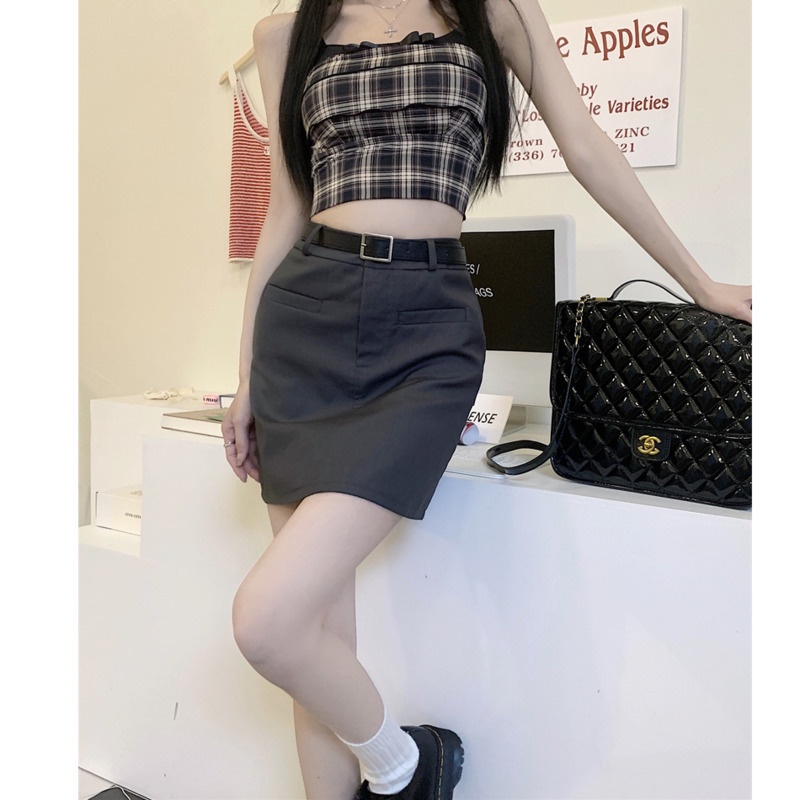 Chân Váy Chữ a Lưng Cao Ôm Dáng Xinh Xắn Dành Cho Nữ