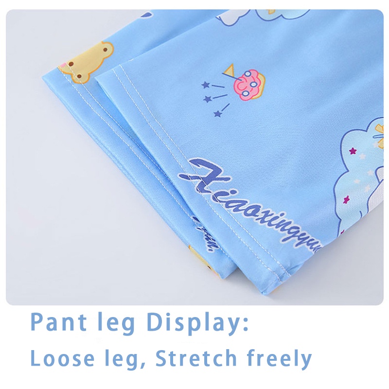Sanrio Bộ Đồ Ngủ Gấu Dâu Ngắn Tay Vải Mỏng In Hoạt Hình Kuromi Dễ Thương Pijama Cho Bé Gái