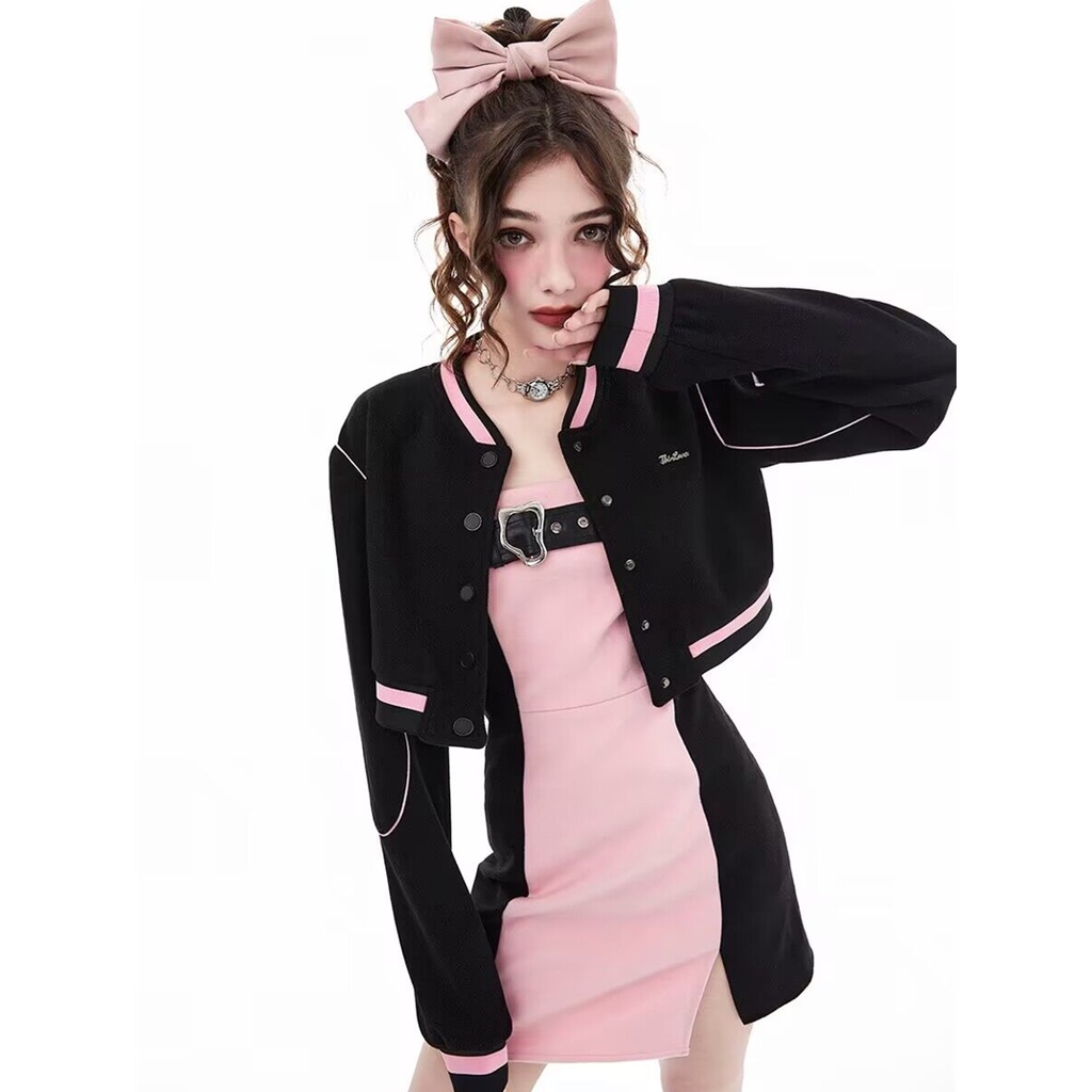 Váy Hot Girl Gió style Bóng Chày Phù Hợp Với Nữ ,váy ôm body, xu hướng, hottrend, váy nữ