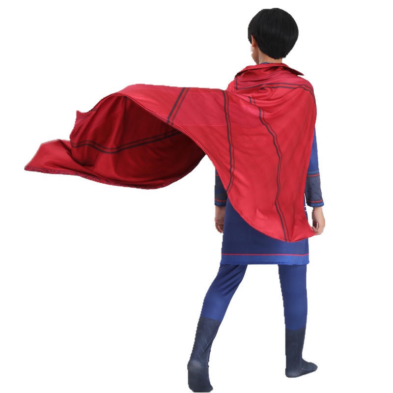 Bộ Đồ Hóa Trang Siêu Anh Hùng Marvel Độc Đáo Cho Bé Trai Áo Choàng Hóa Trang Halloween Nhân Vật Steve Đỏ Cho Bé