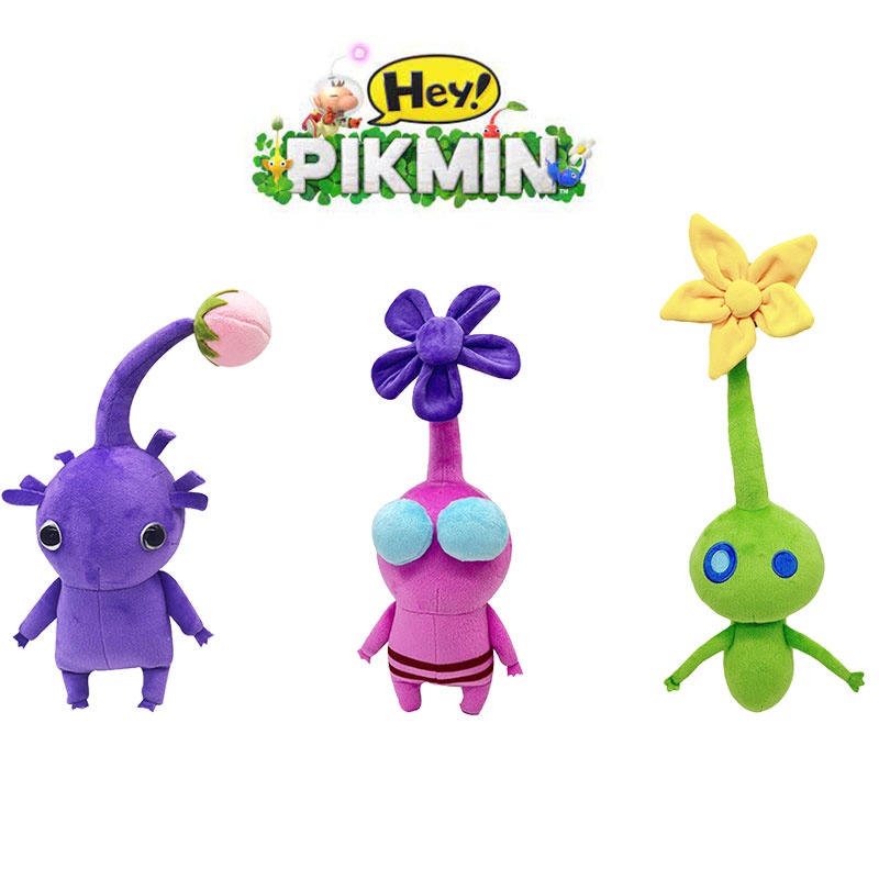 Búp Bê Nhồi Bông Pikmin All-Star Mềm Mại Màu Vàng Đỏ Xanh Dương Hoa Lá Bud Đáng Yêu Làm Quà Tặng Trang Trí Phòng