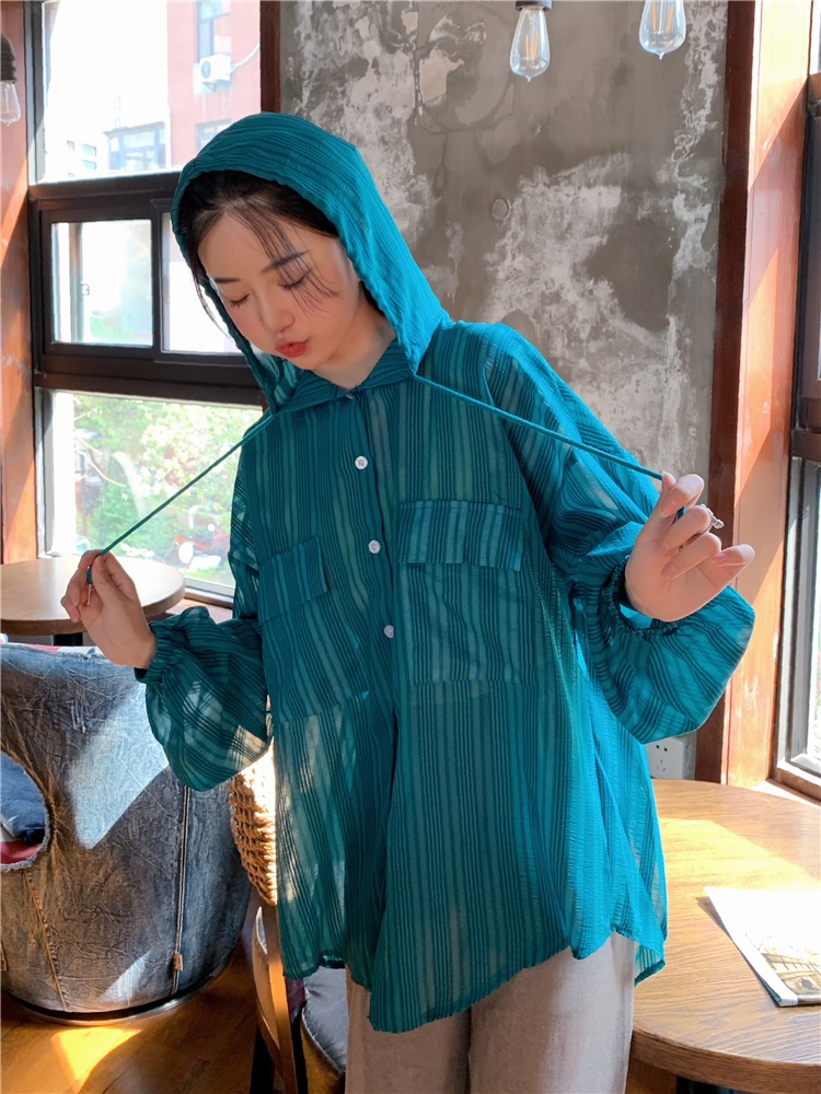 Áo Khoác Chống Nắng Mỏng Có Mũ Trùm Thời Trang Mùa Hè Dành Cho Nữ 6255