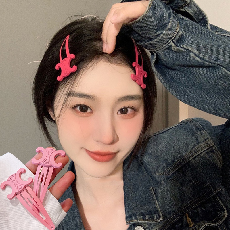 Kẹp Tóc Hình Chữ C Nhiều Màu Sắc Bằng Hợp Kim Dễ Thương Cho Nữ