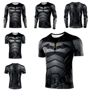 Áo thun thể thao màu đen in hình batman