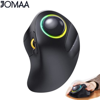  Jomaa EM03 Chuột Trackball Bluetooth không dây có thể sạc lại Chuột lăn có đèn nền RGB tiện dụng cho Windows Mac 1Pad 