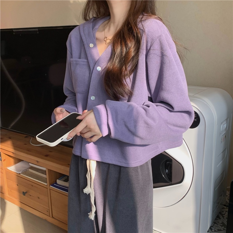 Áo cardigan Tay Dài Dáng Rộng 66963