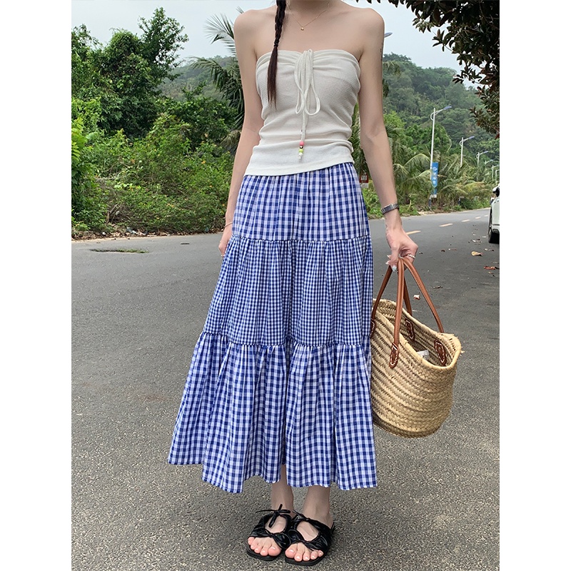 63512 Váy Kẻ Sọc Lưng Thun Mùa Hè