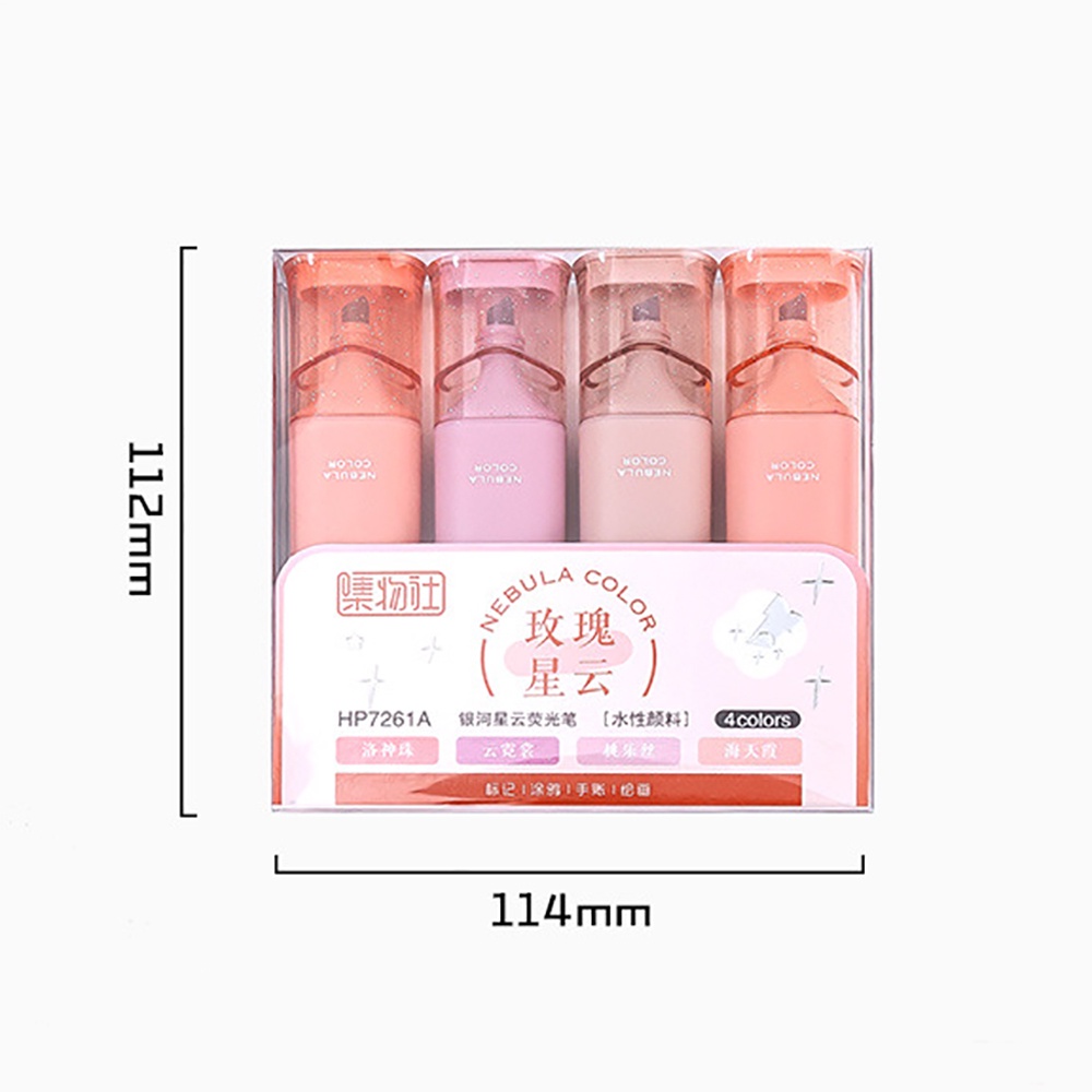 Set 4 Bút Lông Đánh Dấu Nhiều Màu Sắc