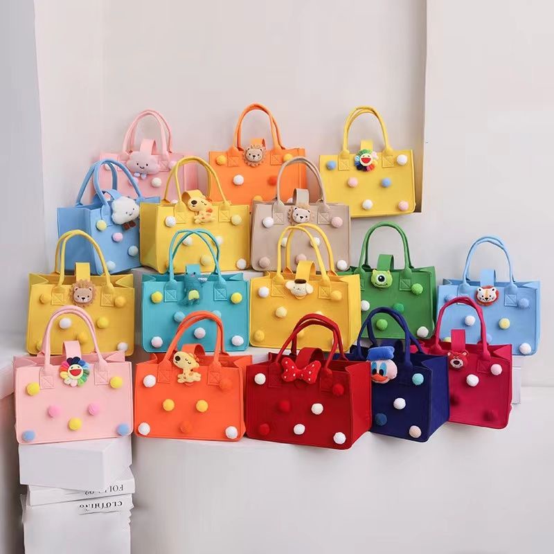 SUNNYCOLOR TÚI VẢI NỈ SIÊU ĐÁNG YÊU HOẠ TIẾT HOẠT HÌNH 2023 NEW Gấu dâu tây LOTSO L21T078