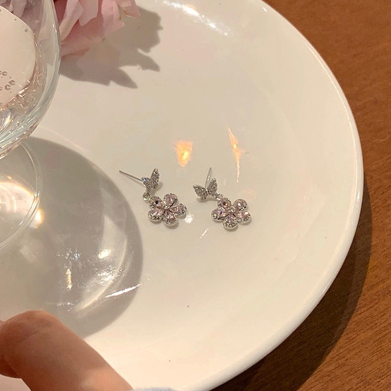 Khuyên Tai Hình Hoa Phong Cách Hàn Quốc Ngọt Ngào Cho Nữ