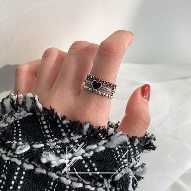 Nhẫn Thiết Kế Rỗng Phong Cách Cổ Điển Cá Tính