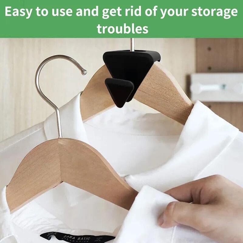 Set 12 Móc Nối Dài Quần Áo Hình Tam Giác Tiết Kiệm Không Gian