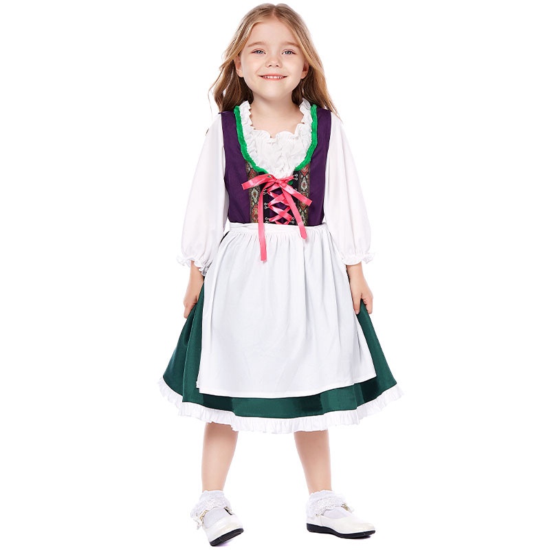 Lễ hội dân gian truyền thống bavaria của đức trang phục cho trẻ em cô gái lễ hội halloween trang phục tiệc terno bộ quần áo trẻ em