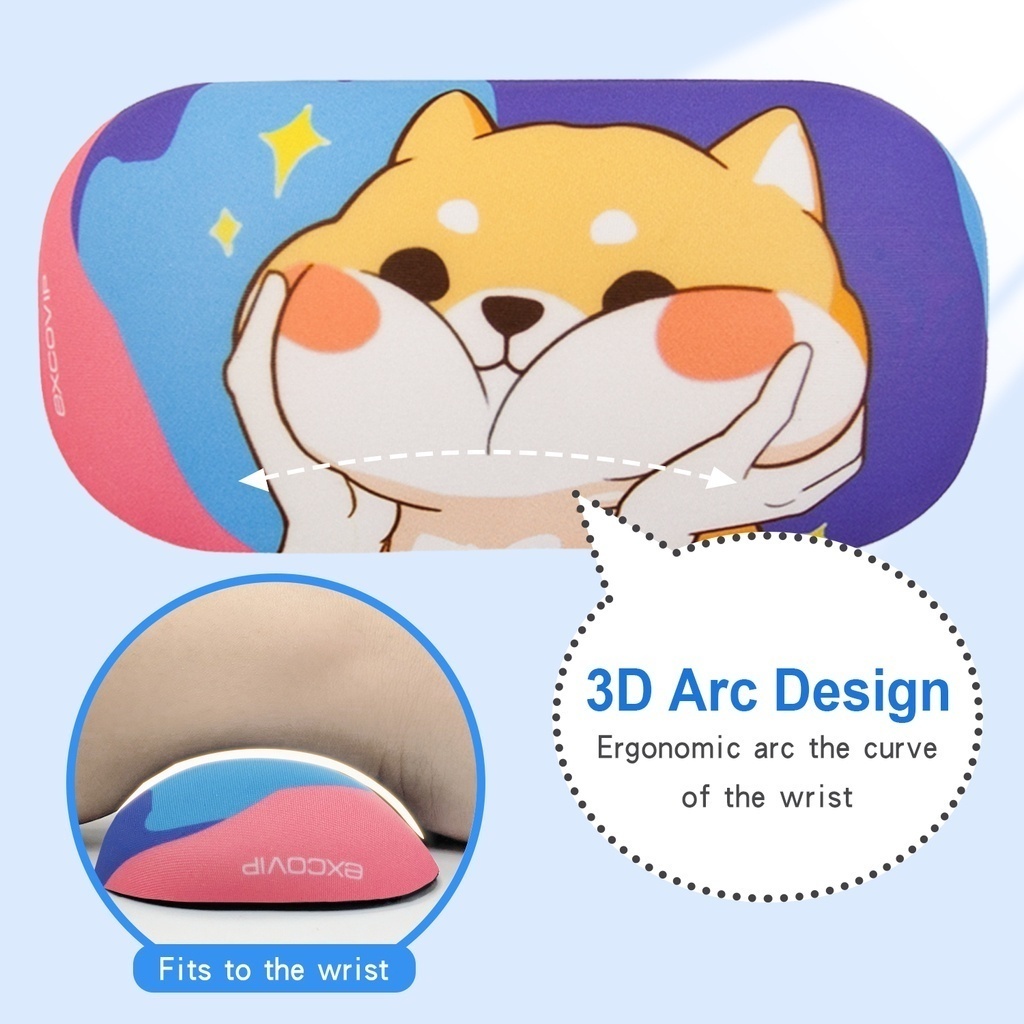 Đệm Lót Chuột Bằng Silicon Họa Tiết Hoạt Hình Dễ Thương Thoải Mái Tiện Dụng