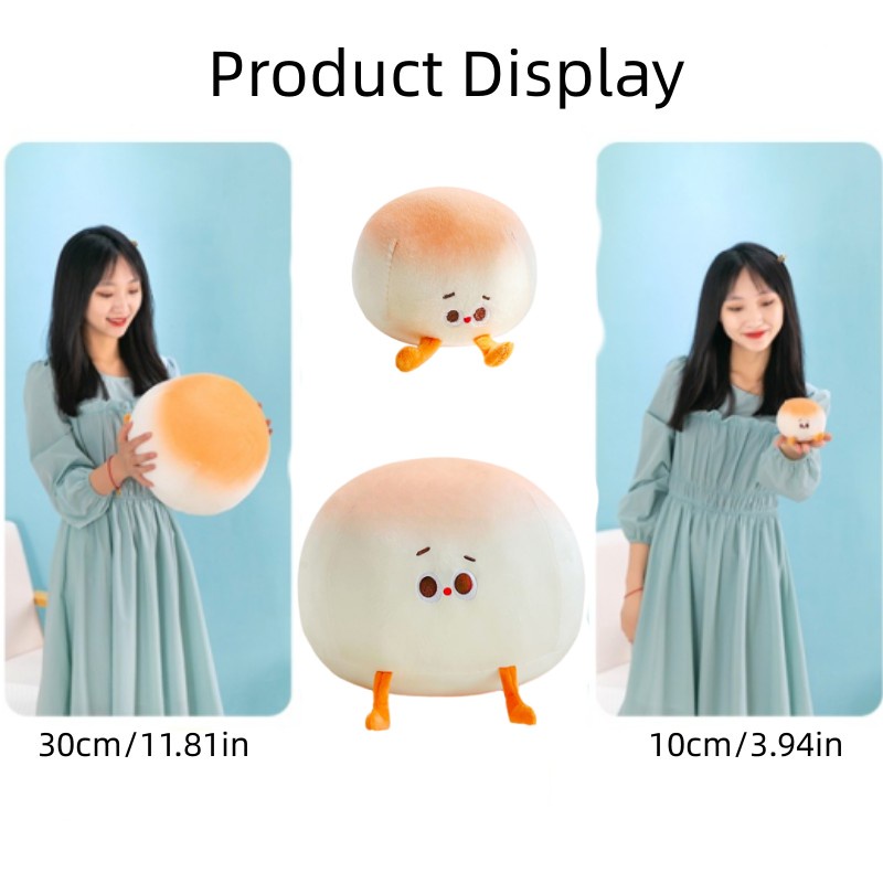 Thú Nhồi Bông Hình Bánh Mì 30cm Mềm Mại Đáng Yêu Cho Bé
