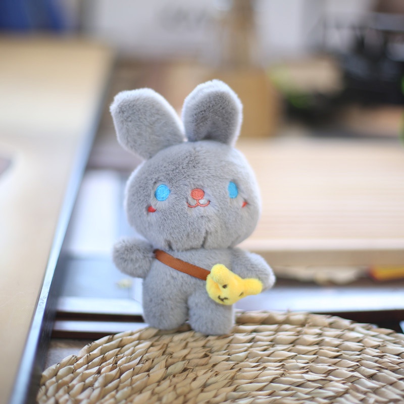 Móc Khóa Hình Thỏ Nhồi Bông Đáng Yêu
