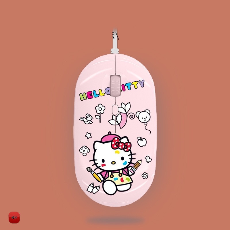 Chuột Máy Tính Có Dây Hình Hello Kitty