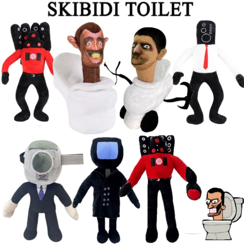 ✨Có hàn✨ Skibidi Toilet Nhồi Bông Dùng Làm Đạo Cụ Trò Chơi Truyện Tranh
