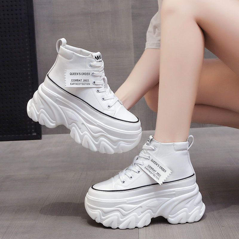Giày Thể Thao Đế Dày 8cm Tăng Chiều Cao Thời Trang Mùa Thu 2022 Cho Nữ
