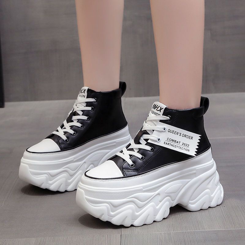 Giày Thể Thao Đế Dày 8cm Tăng Chiều Cao Thời Trang Mùa Thu 2022 Cho Nữ