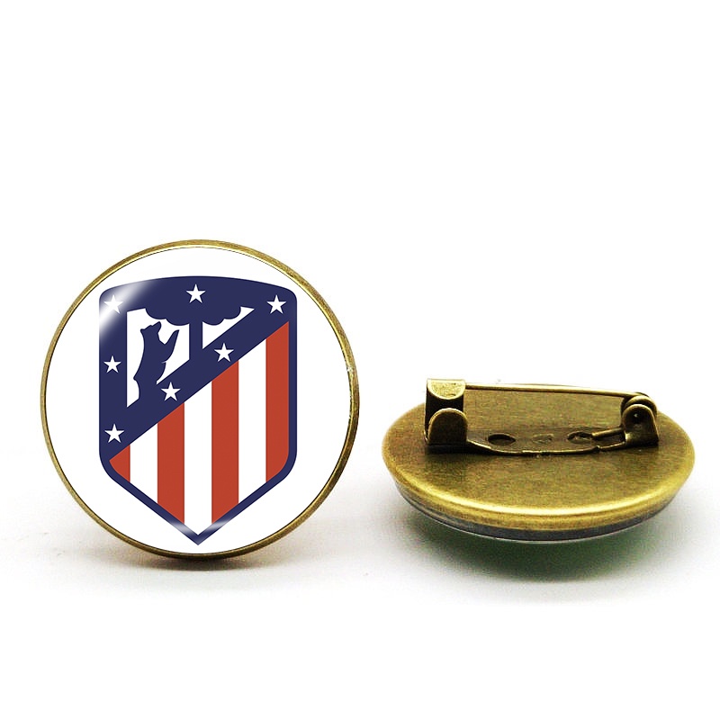 Ghim Cài Áo Hình Câu Lạc Bộ Bóng Đá mini barcelona chelsea psg Julietus Tròn Mềm Mại