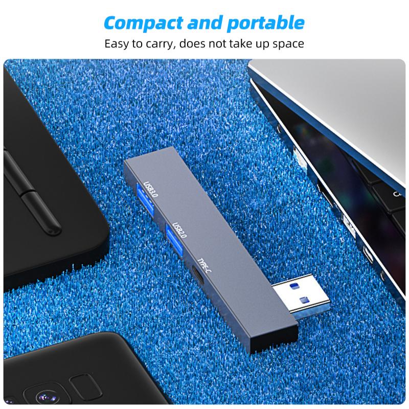 Bộ Chia HdoorLink 3 Cổng USB 3.0 HUB 3 Trong 1 OTG USB 3.0 2.0 Type C Tốc Độ Cao Cho Máy Tính Laptop