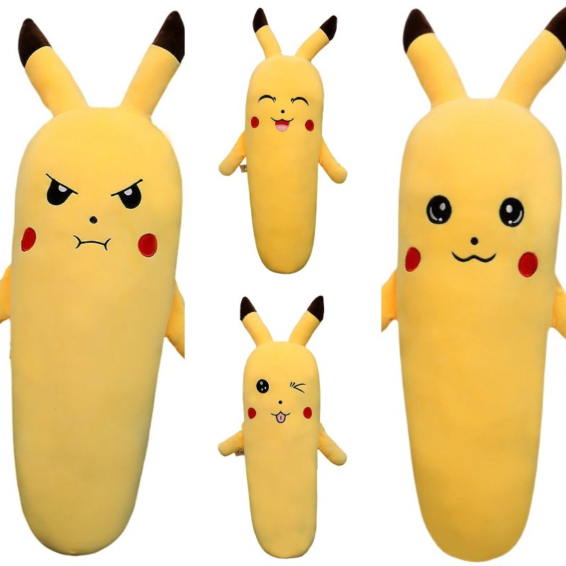 Gối Ôm Hình Pikachu Bằng Nhung Dễ Thương Xinh Xắn