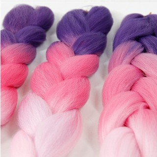 Bím Tóc Giả Ombre 5 Màu Sắc Lựa Chọn
