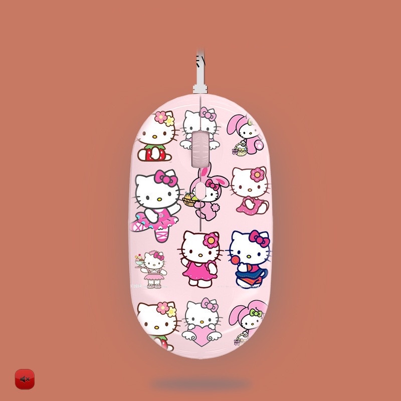 Chuột Máy Tính Có Dây Hình Hello Kitty