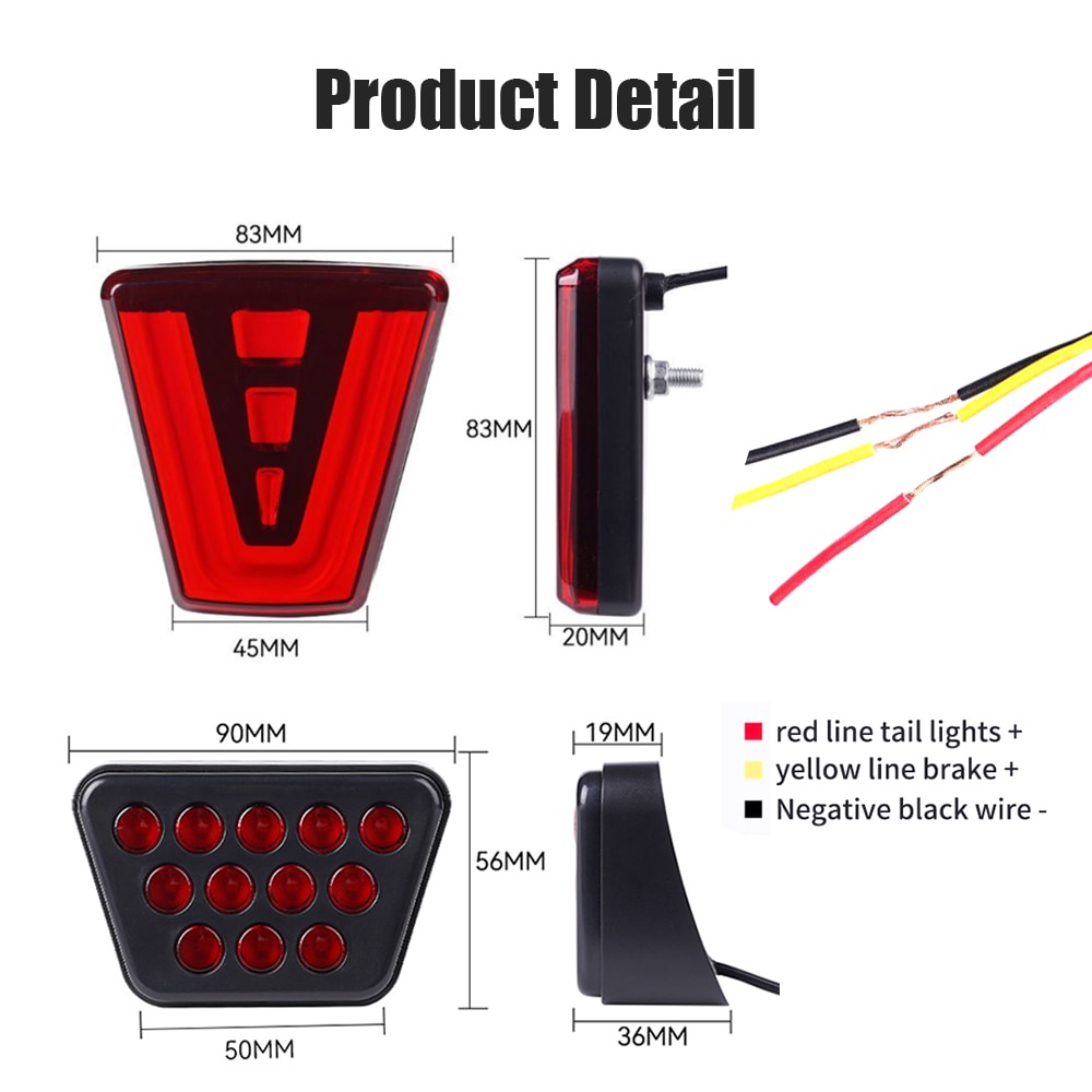 Đèn Phanh Xe Hơi Kiểu Phi Công F1 Thông Dụng 12V