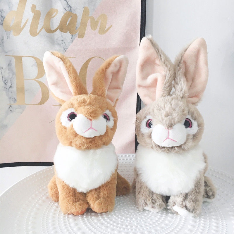 Thỏ Mắt To Nhồi Bông Đáng Yêu 25x25cm