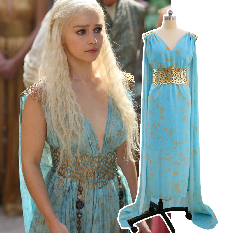 Đầm Maxi Hóa Trang Daenerys Targaryen Phim Game of Thrones