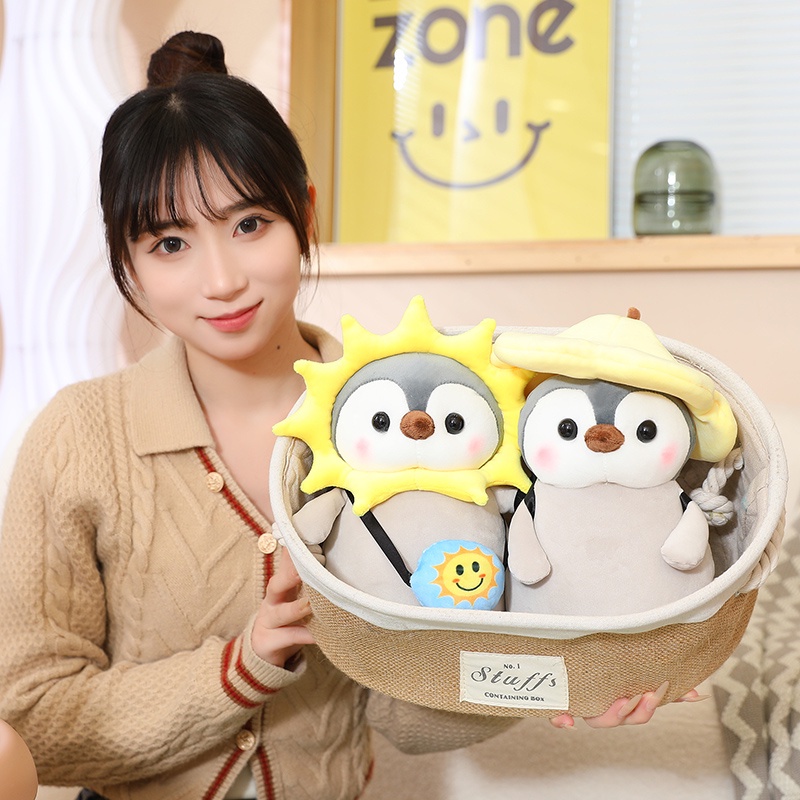 Siêu Mềm!Đồ chơi nhồi bông Hình Chim Cánh Cụt / Khủng Long / Chim Cánh Cụt Dễ Thương 25 / 35cm