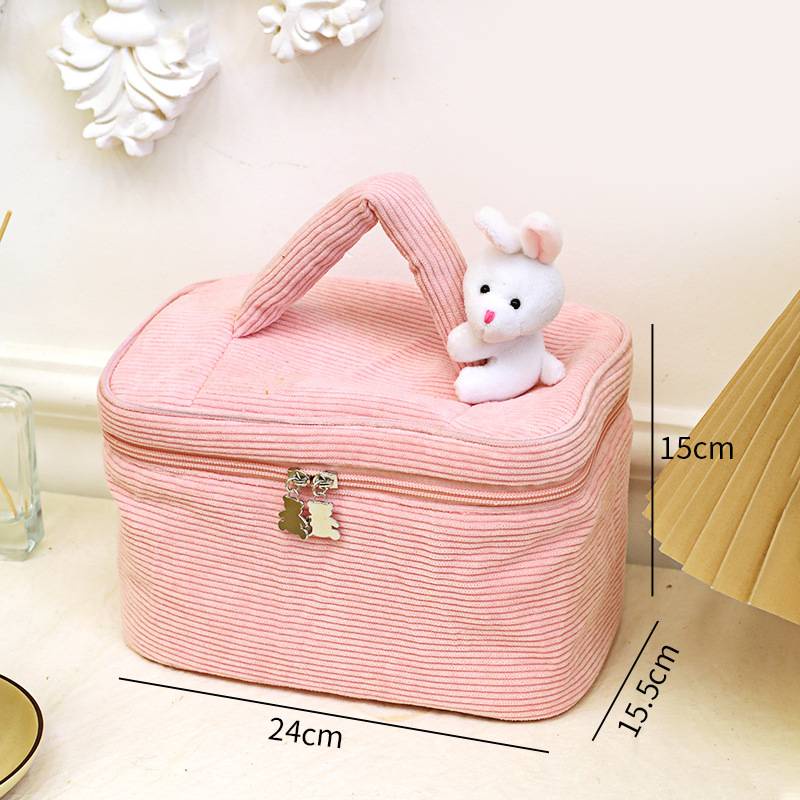 Túi Đựng Mỹ Phẩm Cỡ Lớn Hình Thỏ Bông Xinh Xắn