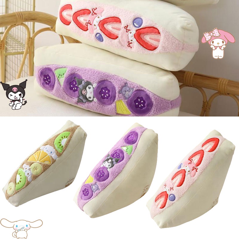 Gối Hình Bánh Sandwich Tai To Mềm Mại Trang Trí Cho Bé Gái