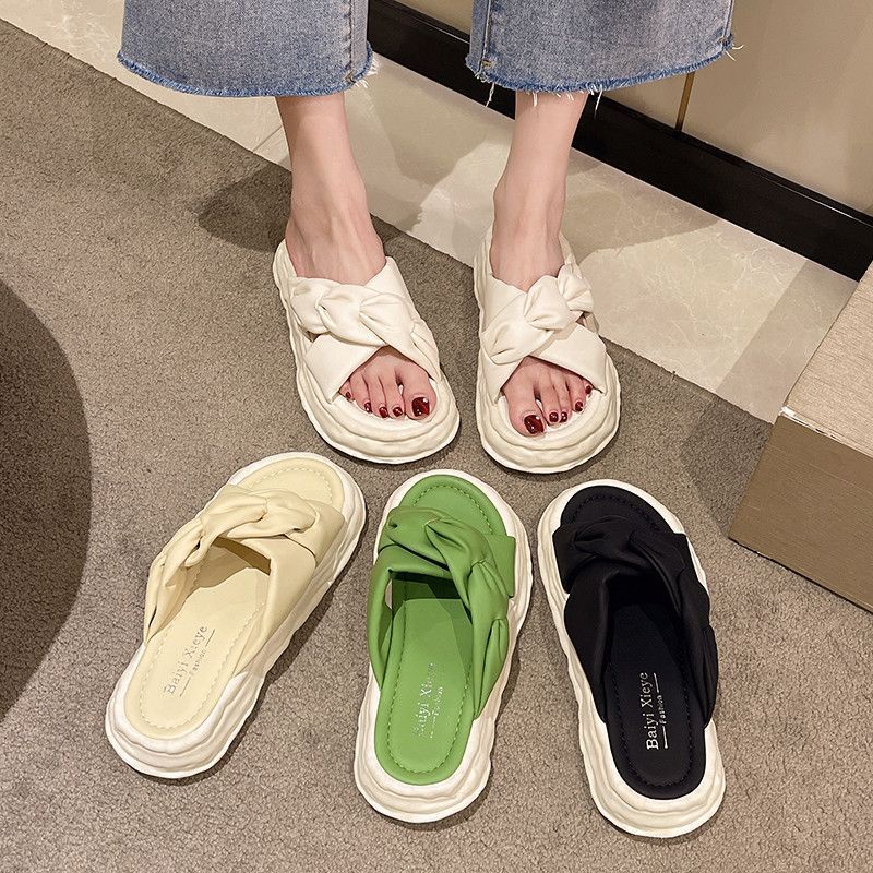 C＆S dép kiểu nữ đi chơi dép bánh mì Thoải Mái Xinh Xắn 21Z2351603