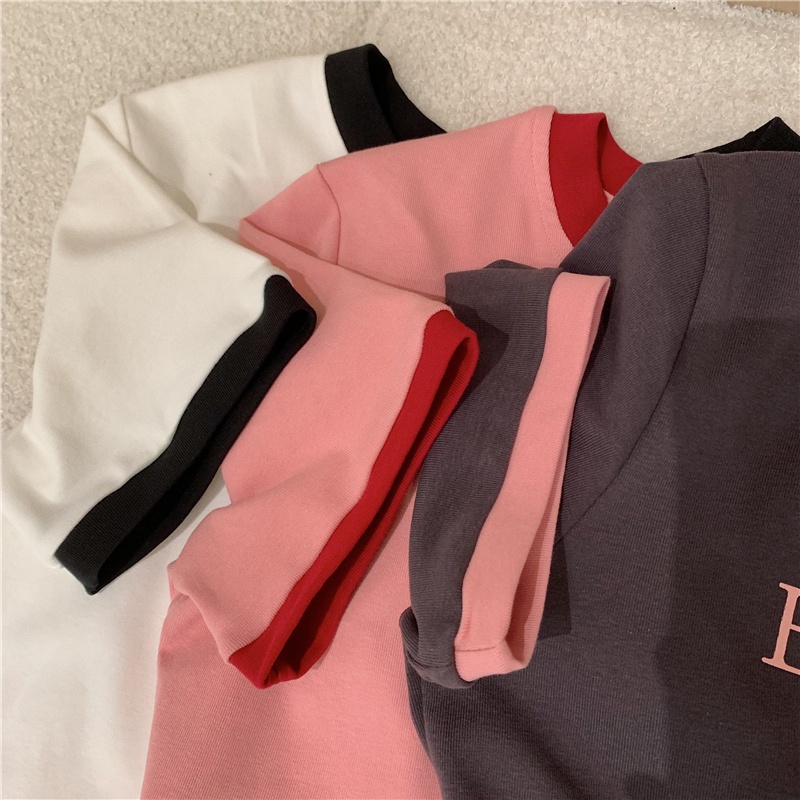 Áo Thun Cotton Ngắn Tay In Chữ Thời Trang Mùa Hè Cá Tính 64184