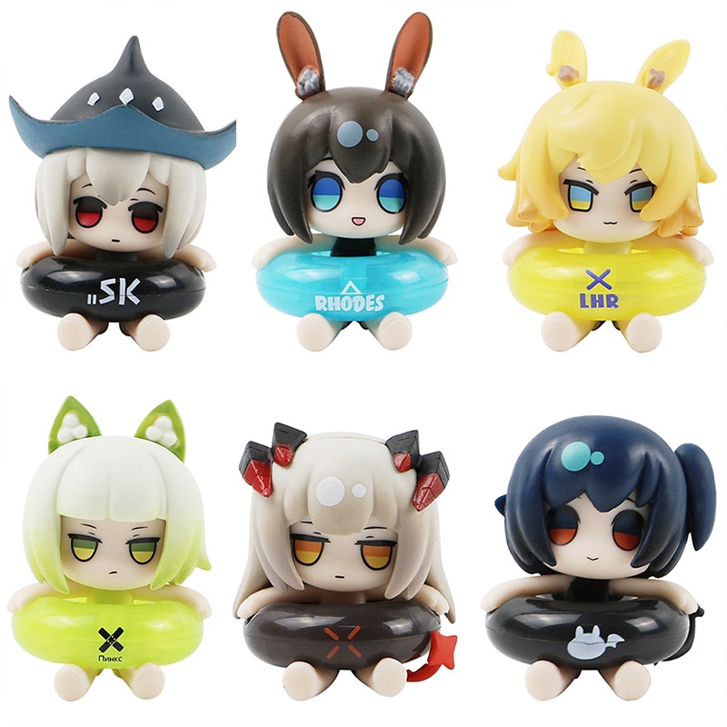 Set 6 Mô Hình Nhân Vật Amiya Skadi Hoạt Hình Arknights