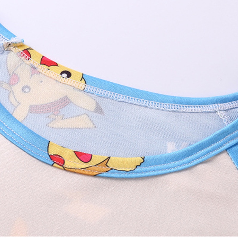 Bộ Đồ Ngủ Gấu Dâu Lotso Pijama Cho Bé Ngắn Tay In Hoạt Hình Hello Kitty Sanrio Kuromi Thời Trang Mùa Hè