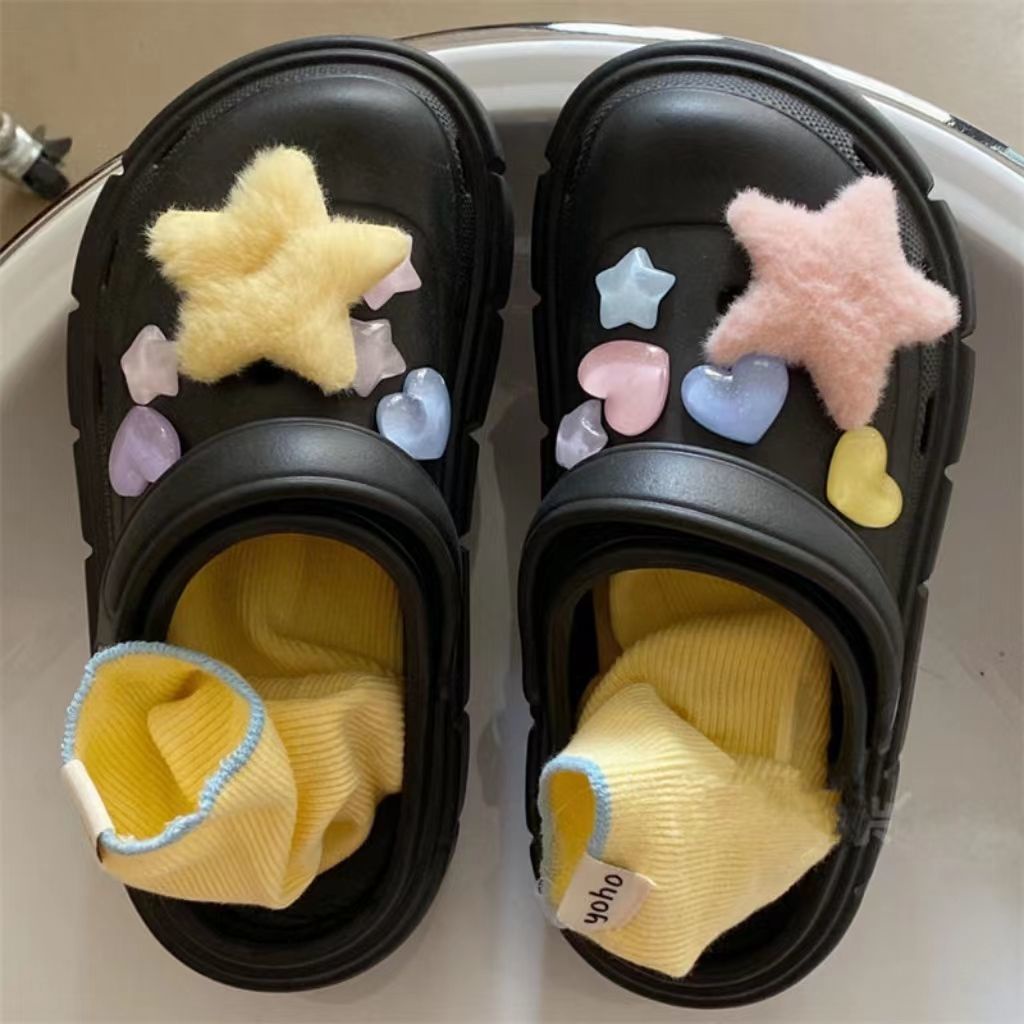 ISAHINI giày sandal nữ crocs dép nữ Dép đi biển 2023NEW 26Z23070106
