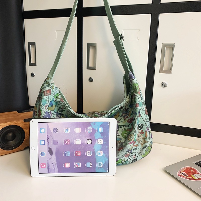 PUMB túi vải đeo chéo túi đeo chéo đi học fashion Korean Style Phong cách Chic L91TK60 37Z230911