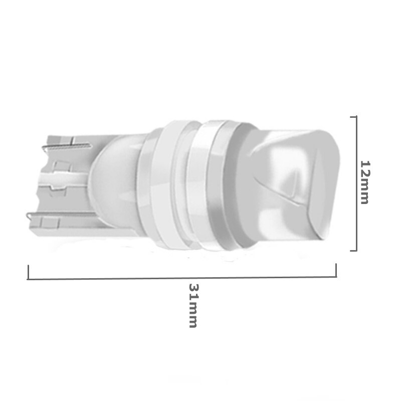 Set 2 Đèn LED T10 W5W 3D Ánh Sáng Trắng Chống Thấm Nước WY5W Dành Cho Ô Tô