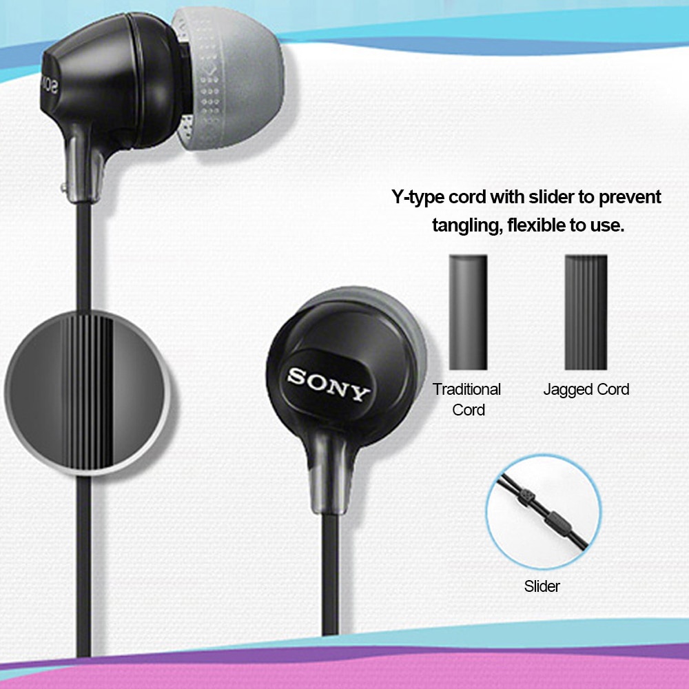 Tai nghe có dây sony mdr-ex15ap tai nghe thể thao stereo