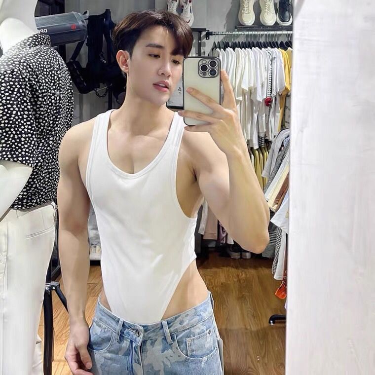 Áo Nam Breathable Phiên Bản Hàn Quốc, áo ba lỗ nam quyến rũ sexy